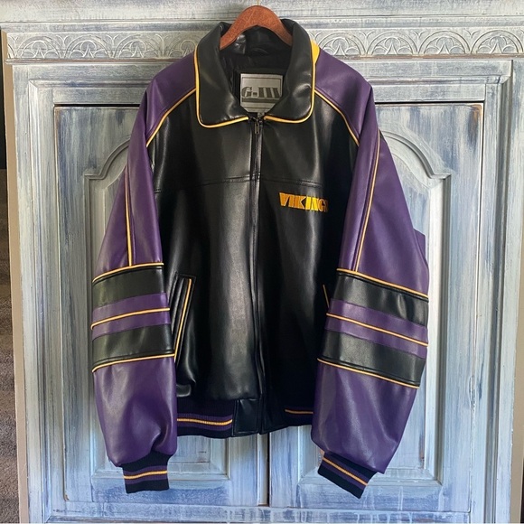 G-III CARL BANKS Other - Minnesota Vikings G-III Sports by Carl Banks Full-Zip Bomber Jacket